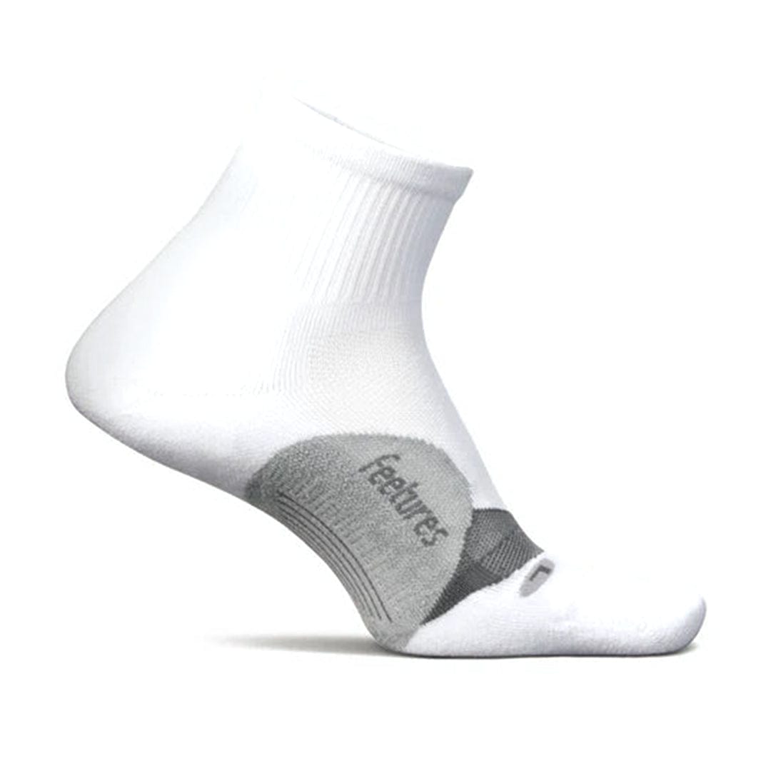 Feetures Socks S / White SS24 Elite Light Cushion Quarter Running Sock XMiles