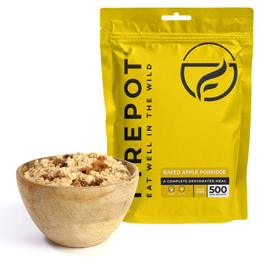 FIREPOT Meal Replacement Single Serving / Baked Apple Porridge (Vegan) Dehydrated Breakfast XMiles