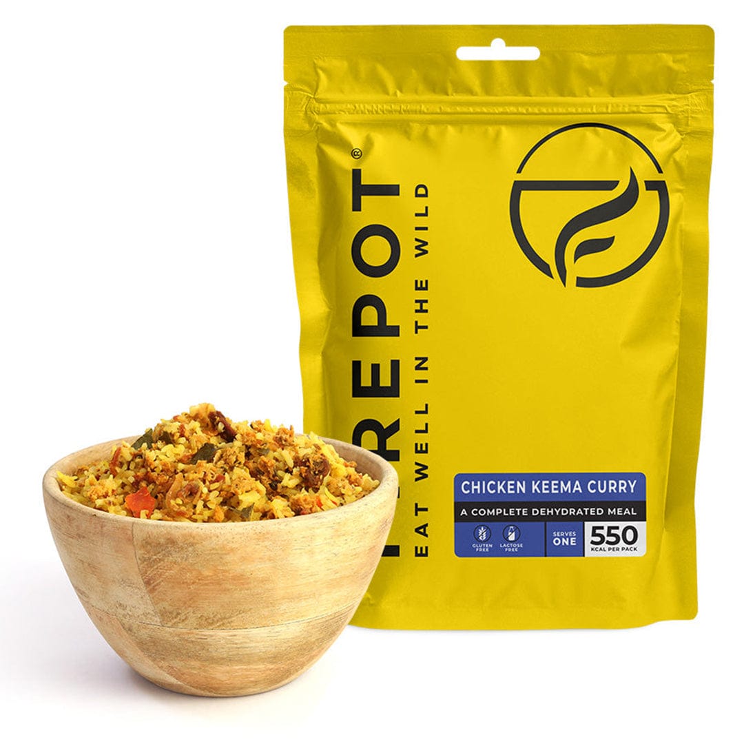 FIREPOT Meal Replacement Single Serving / Chicken Keema Curry Dehydrated Meal XMiles