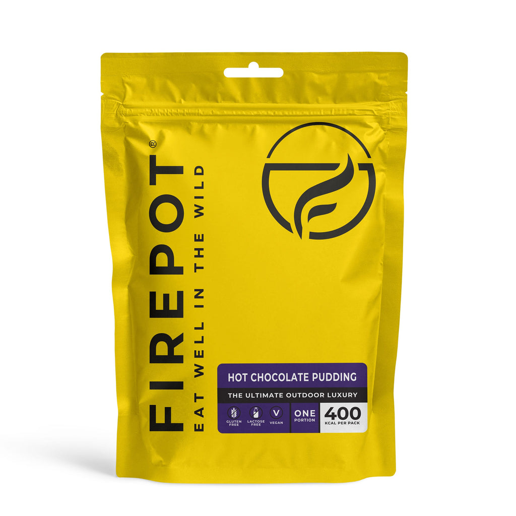 FIREPOT Meal Replacement Single Serving / Hot Chocolate Pudding (Vegan) Dehydrated Dessert XMiles