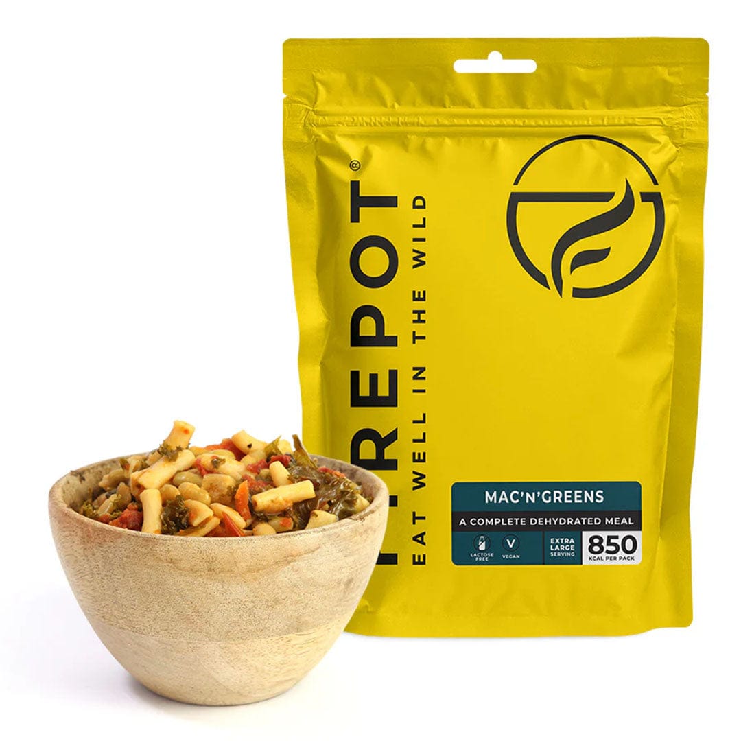 FIREPOT Meal Replacement Single Serving / Mac & Greens (Vegan) Dehydrated Meal XMiles