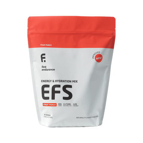 First Endurance Energy Drink 30 Serving Pouch (1050g) / Fruit Punch EFS Drink Mix XMiles