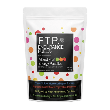 FTP Endurance Fuel Chews 30 Serving Pouch (1kg) / Mixed Fruit Energy Pastilles XMiles