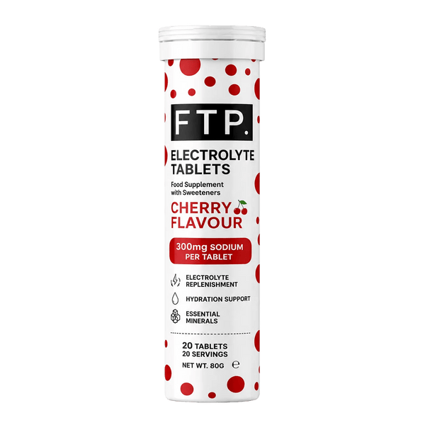 FTP Endurance Fuel Electrolyte Drinks 20 Serving Tube / Cherry FTP Electrolyte Tablets XMiles