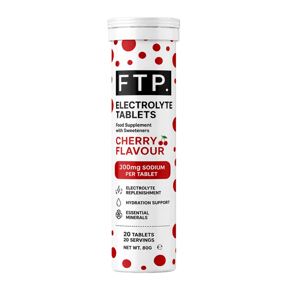 FTP Endurance Fuel Electrolyte Drinks 20 Serving Tube / Cherry FTP Electrolyte Tablets XMiles
