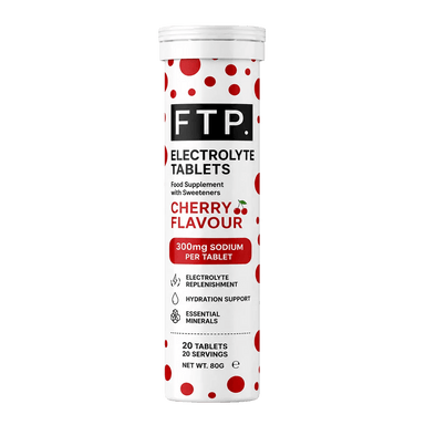 FTP Endurance Fuel Electrolyte Drinks 20 Serving Tube / Cherry FTP Electrolyte Tablets XMiles