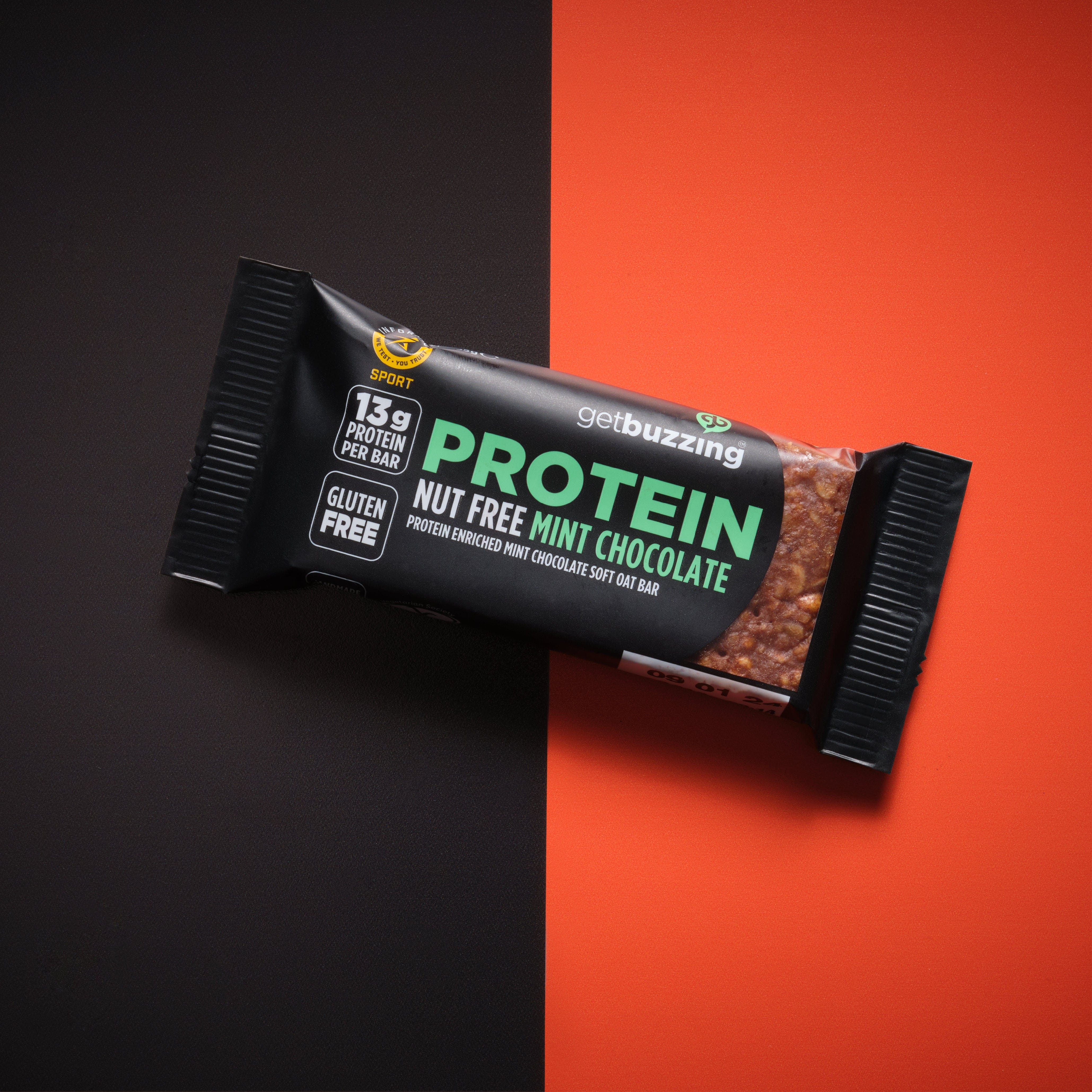 Getbuzzing Energy Bars Single Serve / Mint Chocolate Getbuzzing Protein Flapjack XMiles