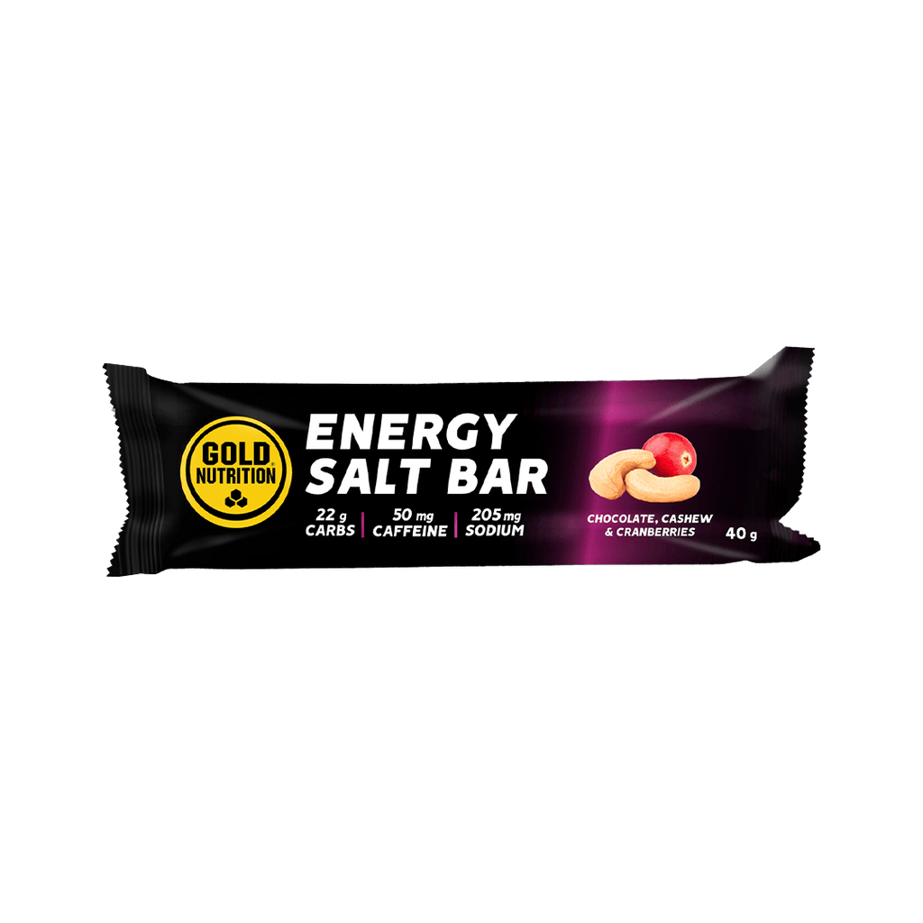 GoldNutrition Energy Bars Single Serve / Choco & Cashew Cranberry Total Energy Salt Bar XMiles