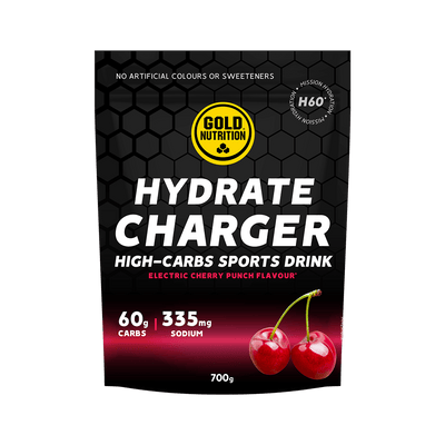 GoldNutrition Energy Drink 10 Serving Pouch (700g) / Cherry Hydrate Charger H60 XMiles