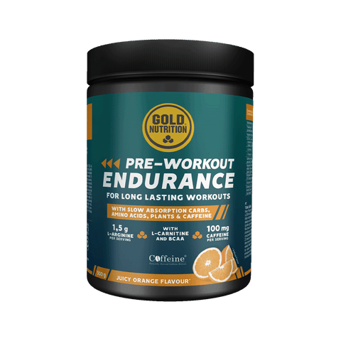 GoldNutrition Supplement 20 Serve Tub (300g) / Orange Pre Workout Endurance XMiles