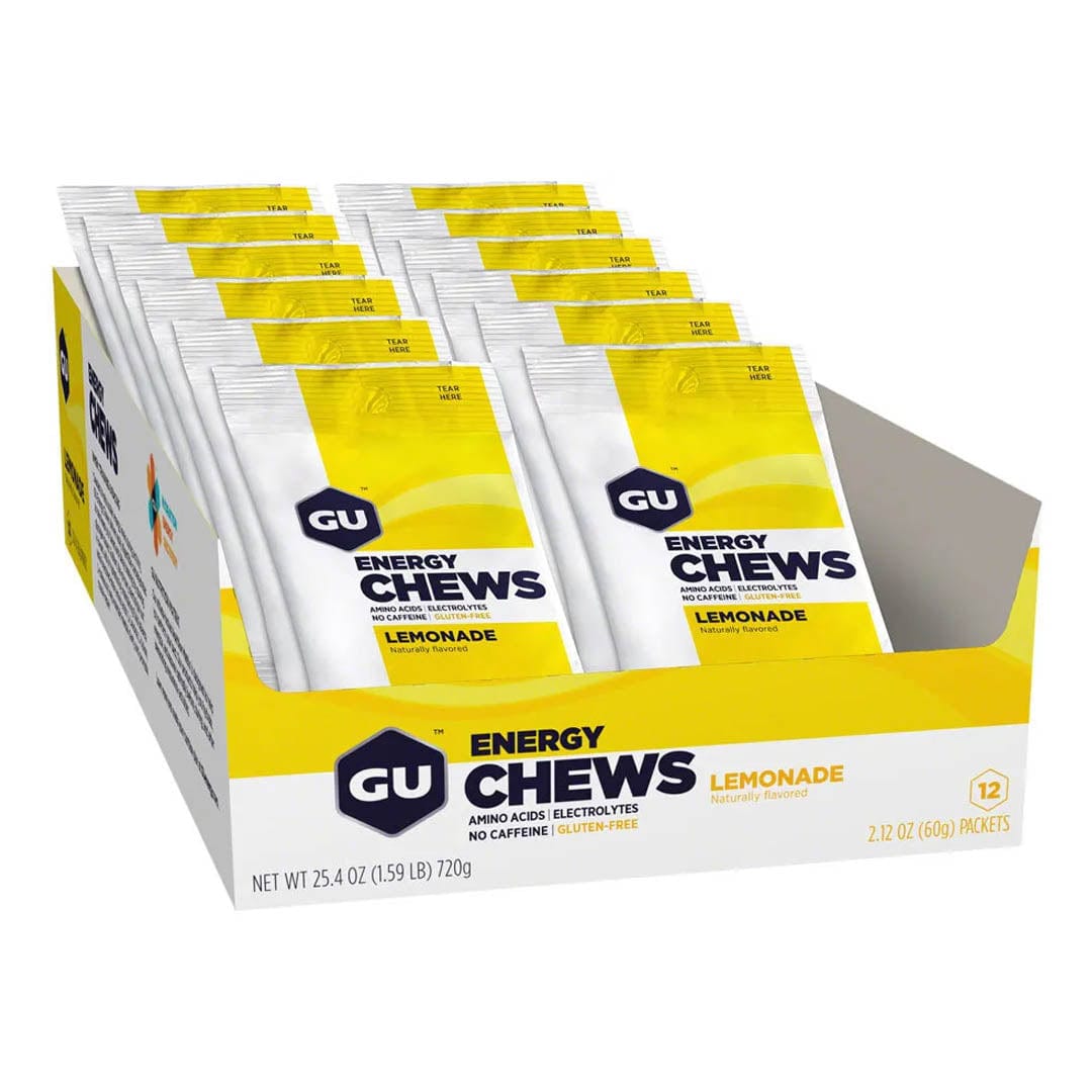 GU Chews Box of 12 / Lemonade GU Energy Chews XMiles