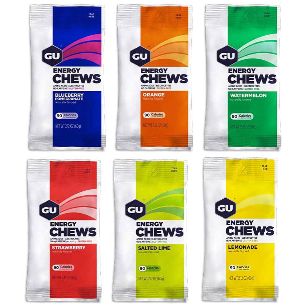 GU Chews Box of 12 / Mixed GU Energy Chews XMiles