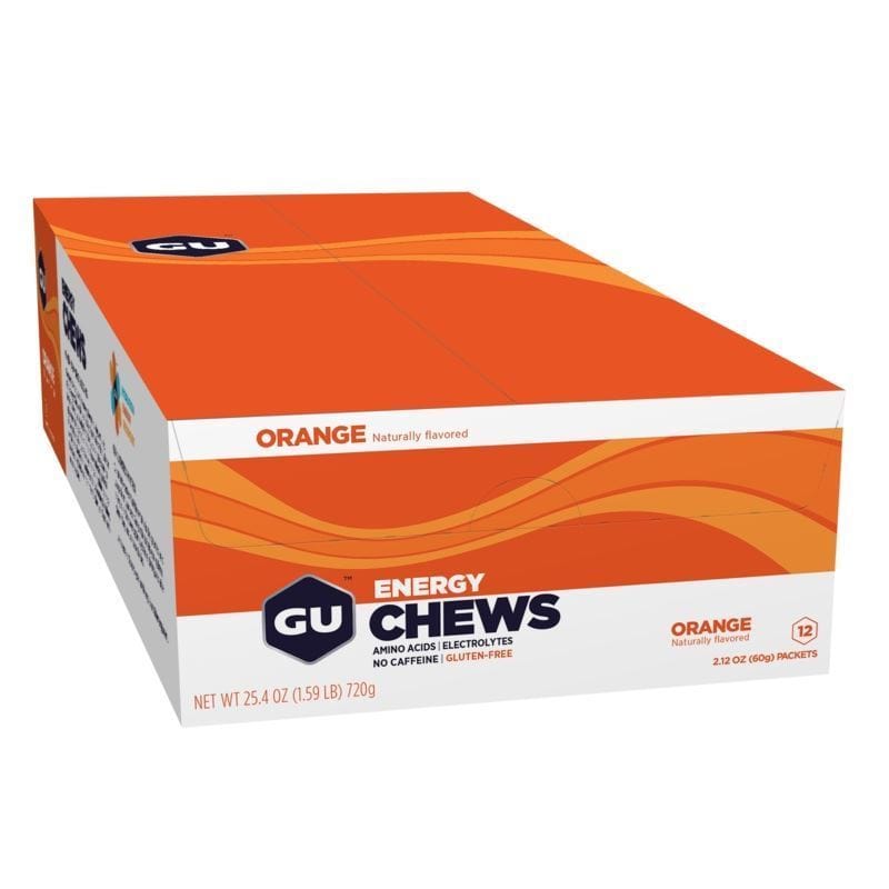 GU Chews Box of 12 / Orange GU Energy Chews XMiles