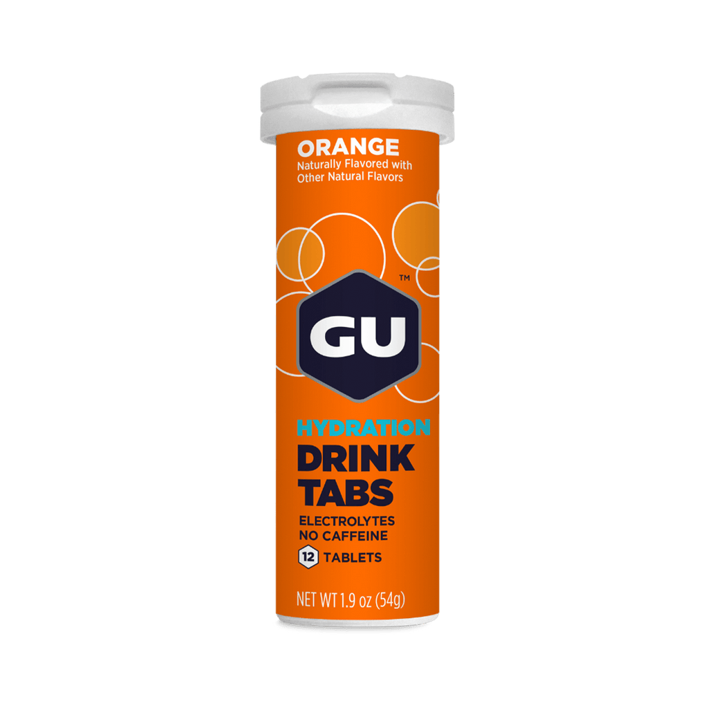 GU Electrolyte Drinks 12 Serving Tube / Orange GU Hydration Drink Tabs XMiles