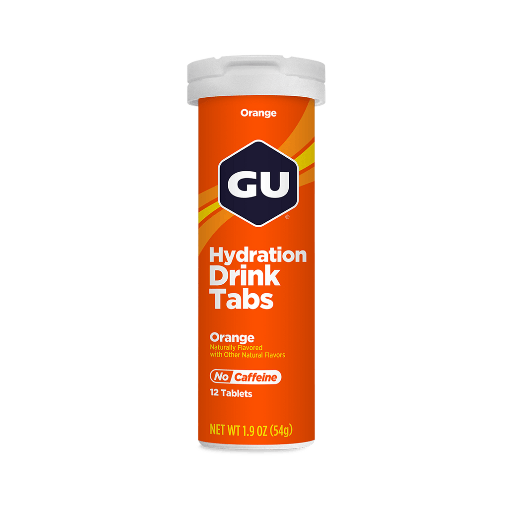 GU Electrolyte Drinks 12 Serving Tube / Orange GU Hydration Drink Tabs XMiles