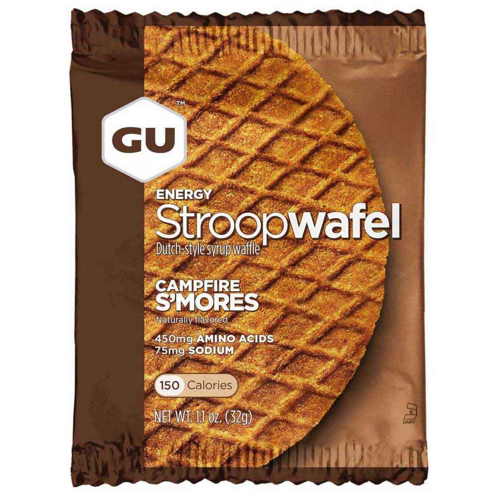 GU Energy Bars Single Serve / Campfire S'Mores GU Energy Stroopwafel XMiles