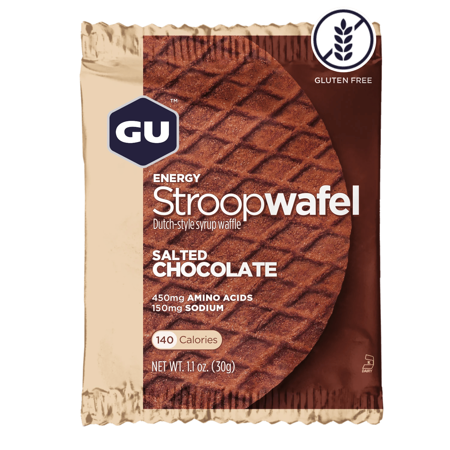GU Energy Bars Single Serve / Salted Chocolate GU Energy Stroopwafel XMiles