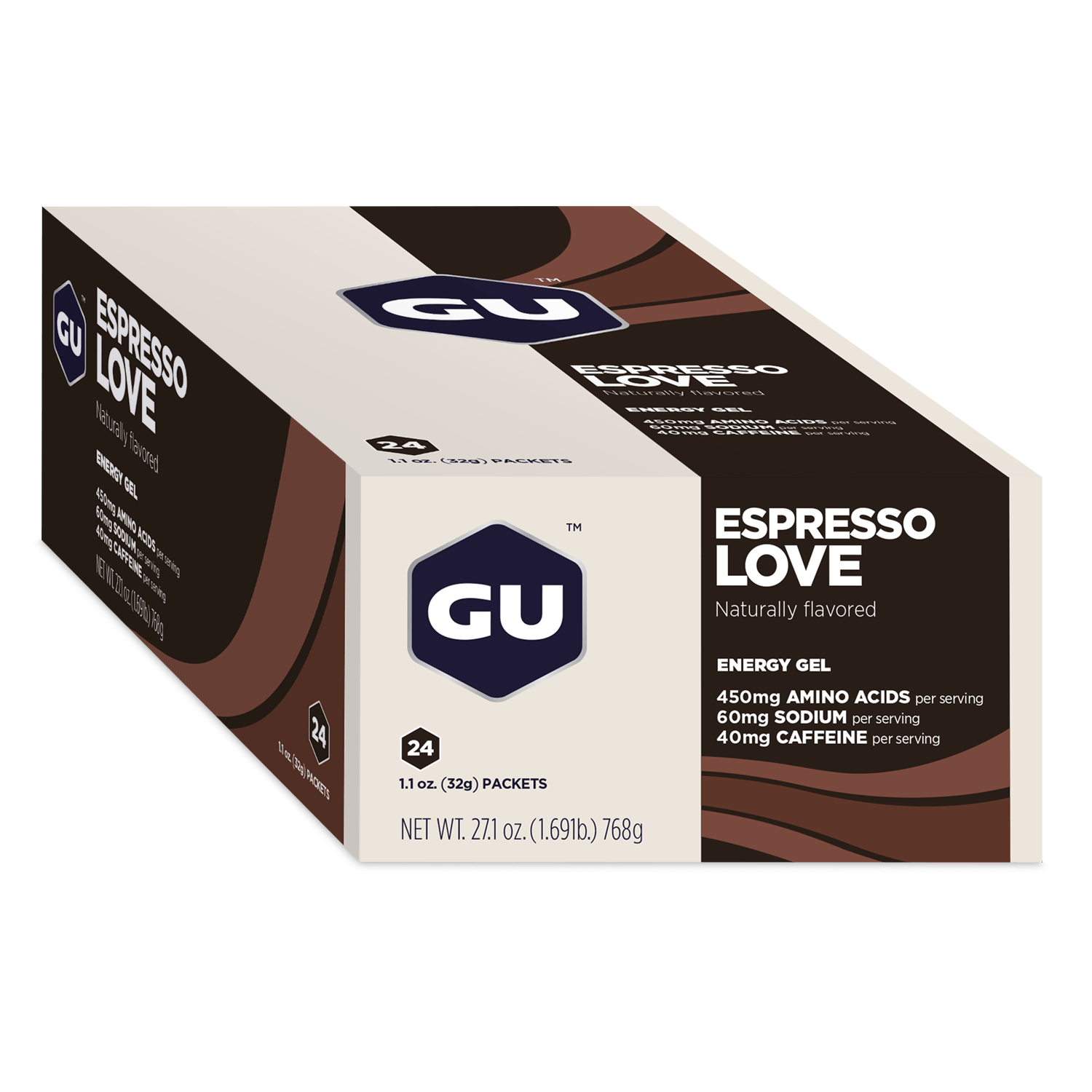 GU Gels Box of 24 / Espresso Love GU Energy Gel XMiles