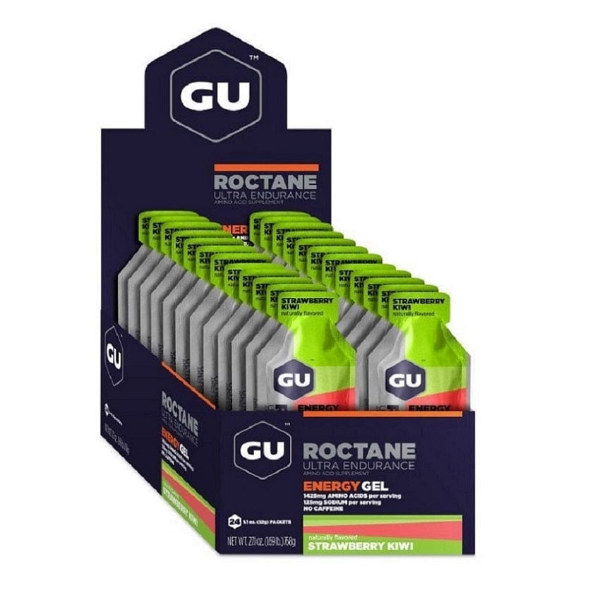 GU Gels Box of 24 / Strawberry Kiwi Roctane Energy Gel XMiles