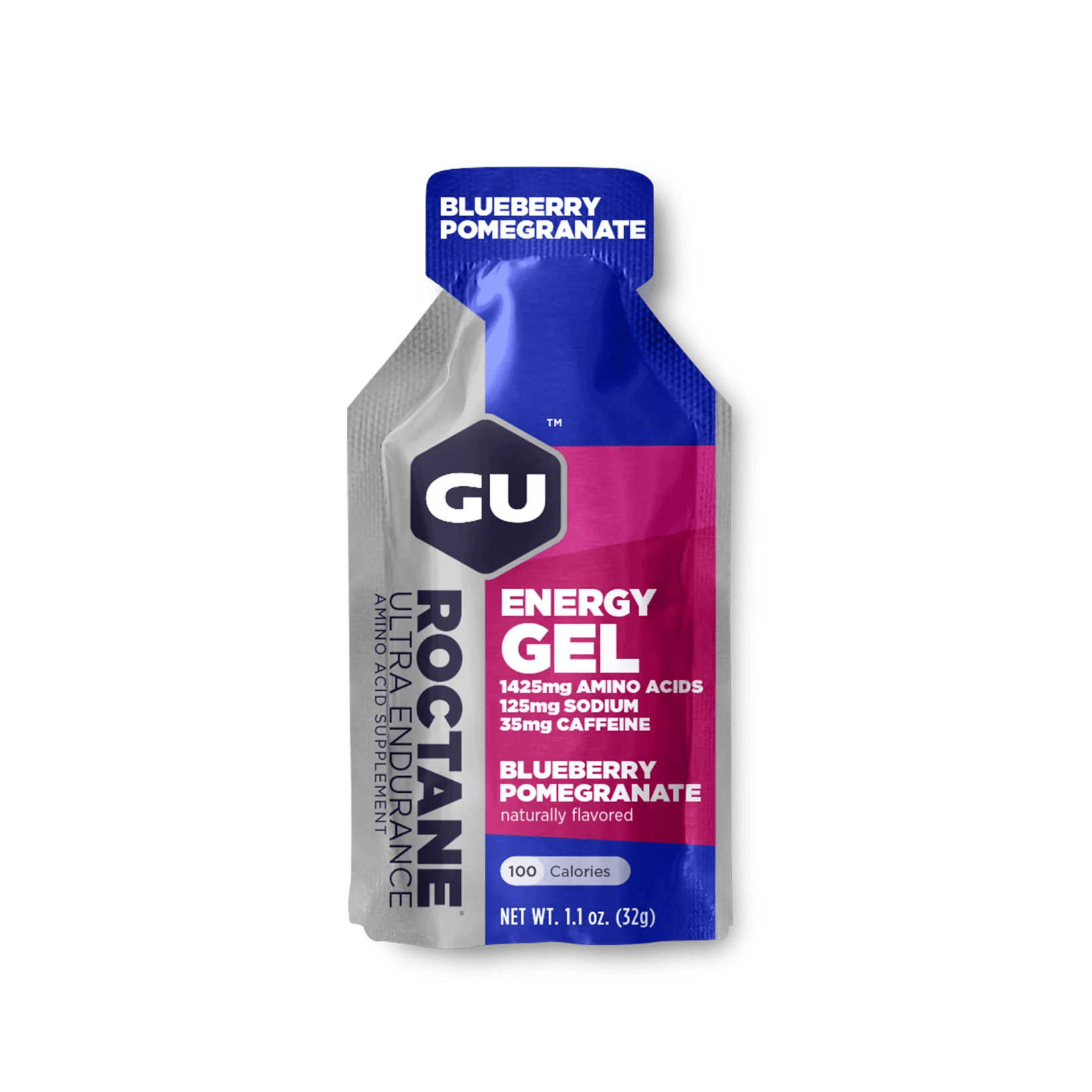 GU Gels Single Serve / Blueberry Pomegranate Roctane Energy Gel XMiles