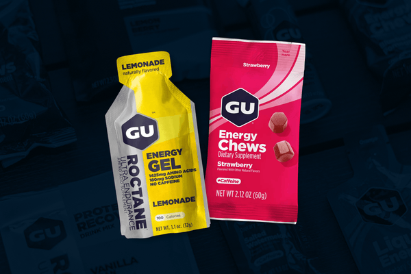 Save on <strong>GU Chews</strong> & <strong>Roctane Gels</strong>