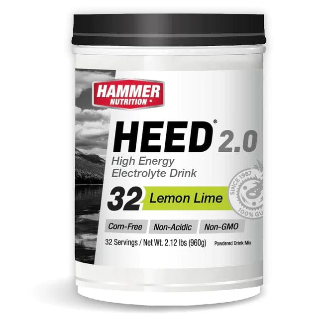 Hammer Nutrition Energy Drink 32 Serving Tub (960g) / Lemon Lime Heed 2.0 XMiles