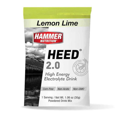 Hammer Nutrition Energy Drink Lemon Lime Heed 2.0 (Short Distance Energy Fuel) Sachets XMiles