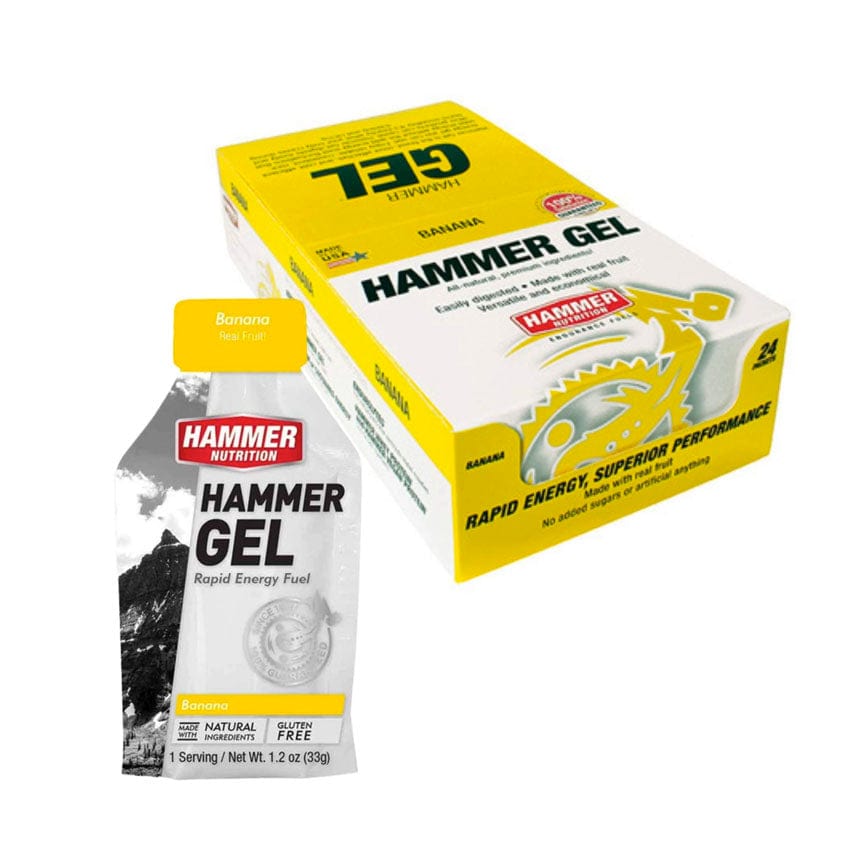 Hammer Nutrition Gels Box of 24 / Banana Hammer Gel XMiles