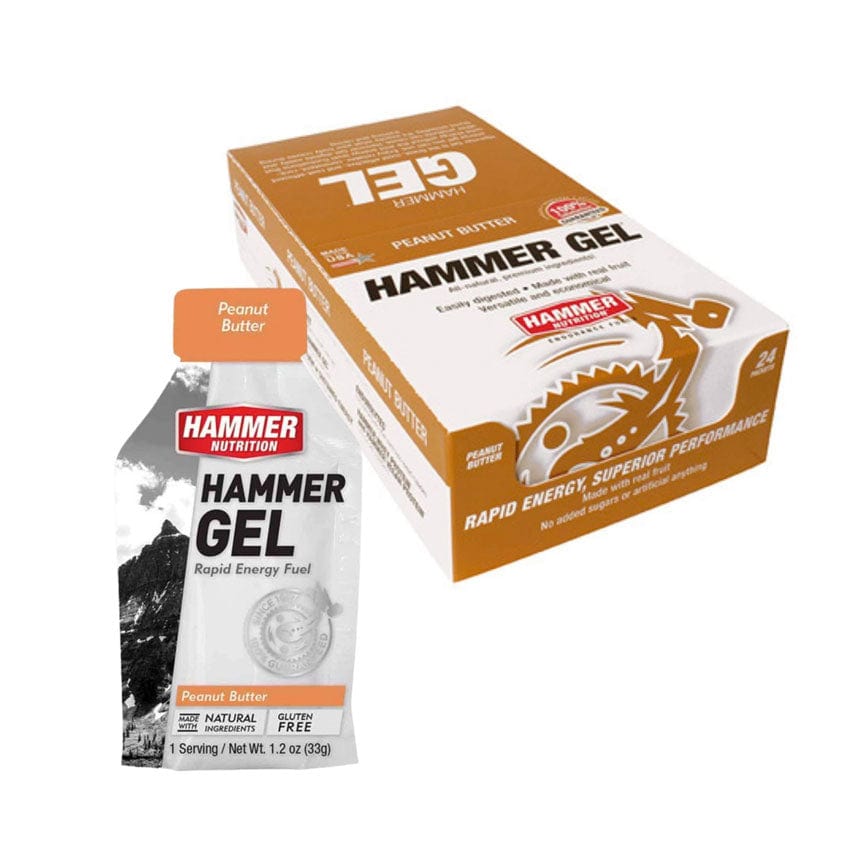 Hammer Nutrition Gels Box of 24 / Peanut Butter Hammer Gel XMiles