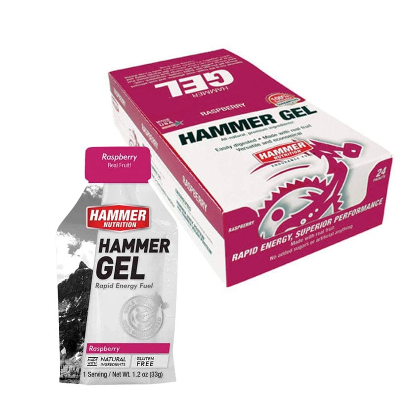 Hammer Nutrition Gels Box of 24 / Raspberry Hammer Gel XMiles