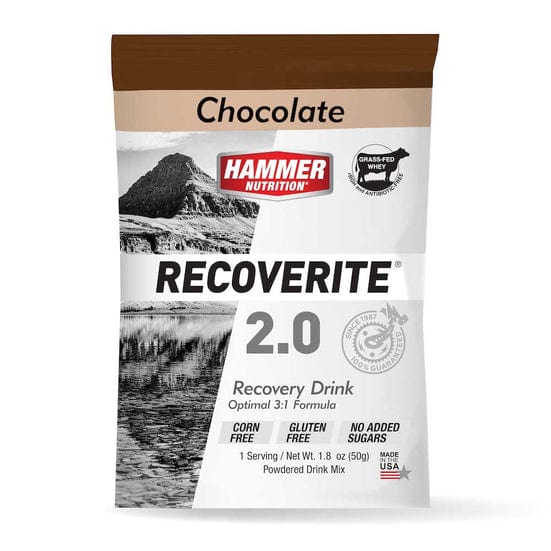 Hammer Nutrition Protein Drink Single Serve / Chocolate Recoverite 2.0 XMiles