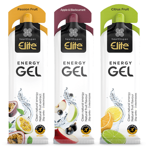 Healthspan Elite Gels Pack of 6 / Mixed Elite Energy Gel XMiles
