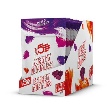 High5 Chews Box of 10 / Berry High5 Energy Gummies (26g) XMiles