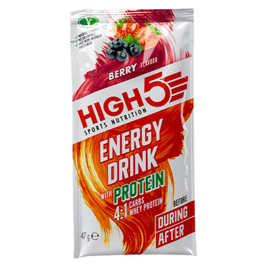 High5 Energy Drink Single Serve / Berry Energy Drink w/ Protein XMiles