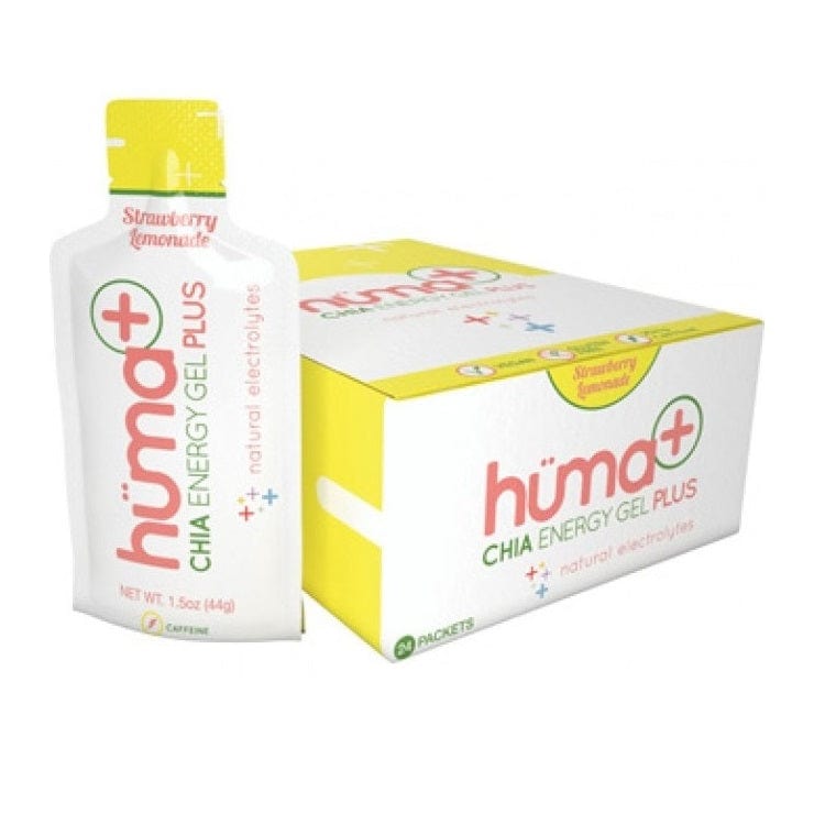 Hüma Gels Box of 24 / Strawberry Lemonade (25mg) Huma Chia Plus Energy Gel XMiles