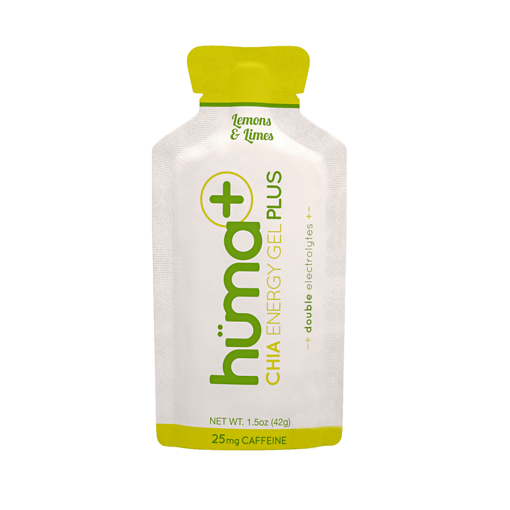 Hüma Gels Single Serve / Lemons & Limes (25mg caffeine) Huma Chia Plus Energy Gel XMiles