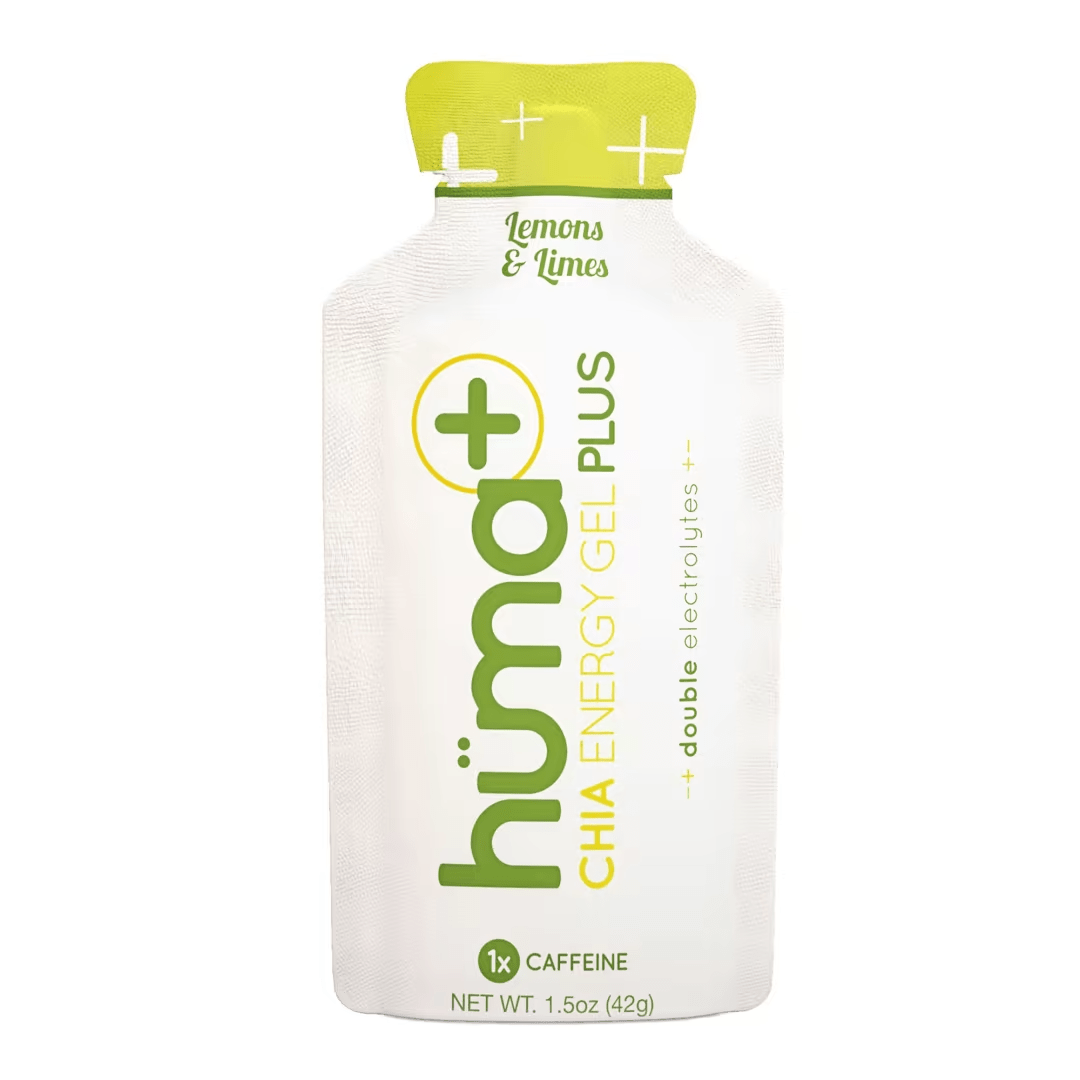 Hüma Gels Single Serve / Lemons & Limes (25mg caffeine) Huma Chia Plus Energy Gel XMiles