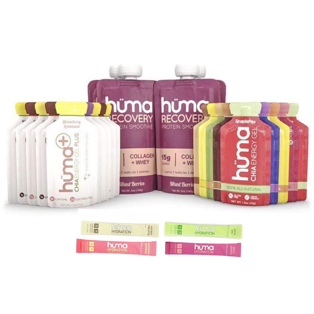 Hüma Trial Pack EVERYTHING + Recovery Huma Gel: Everything + Recovery Pack XMiles
