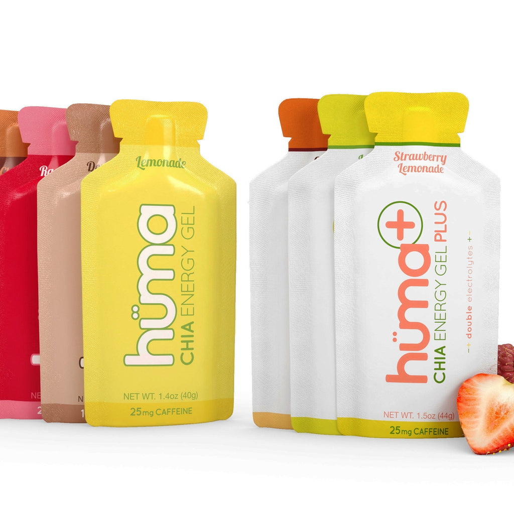 Hüma Trial Pack Pack of 6 / Caffeine Only Mix Huma Gel: Original & PLUS Trial Packs XMiles