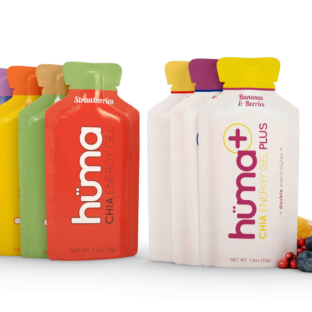 Hüma Trial Pack Pack of 6 / NO Caffeine Only Mix Huma Gel: Original & PLUS Trial Packs XMiles