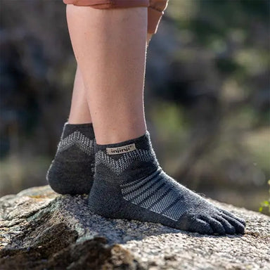 INJINJI Toe Socks Linear + Hiker Ladies Outside Merino Wool