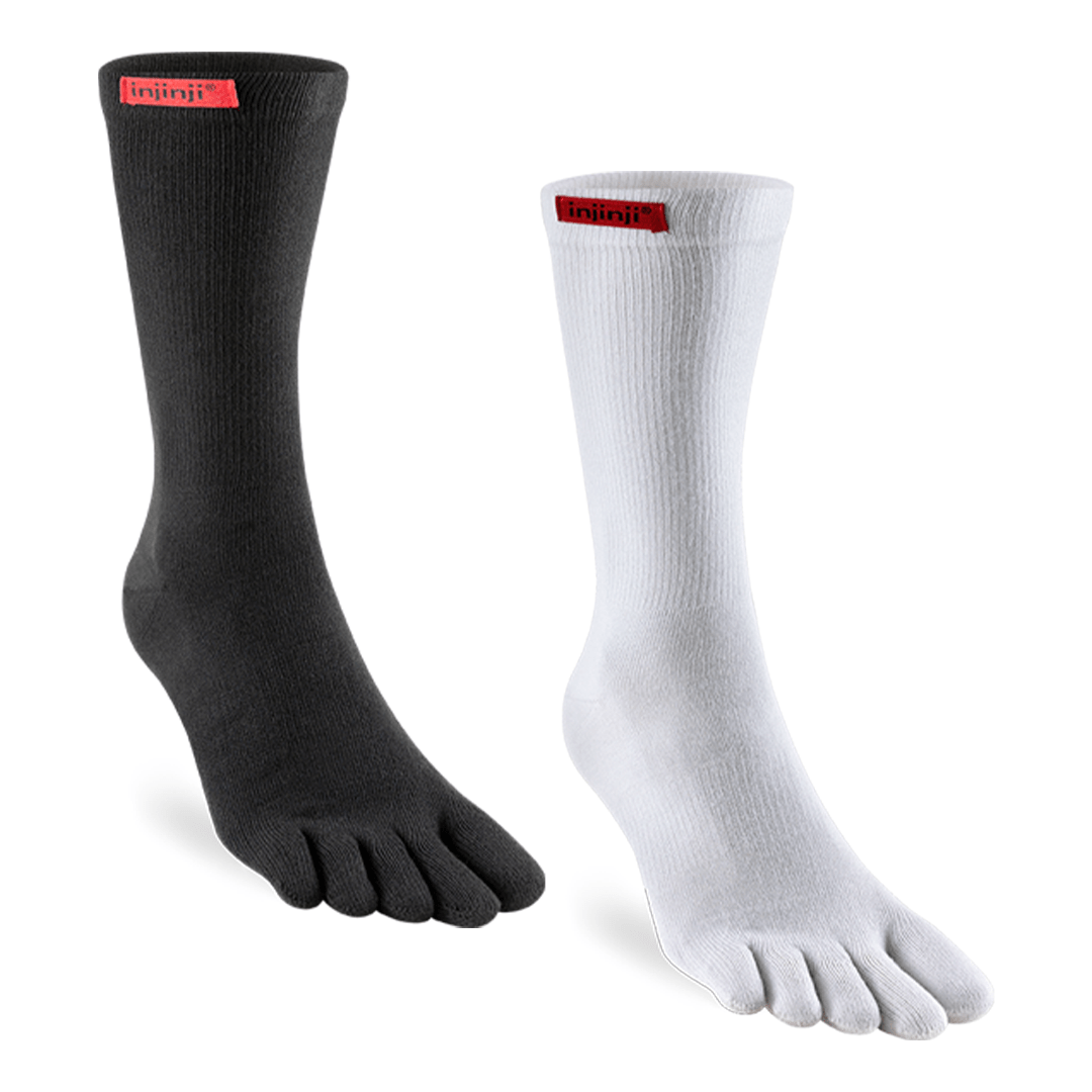 Injinji Sport Socken 5-Zehen Mikro – Atmungsaktiv, Mit Fußgewölbe-Stütze