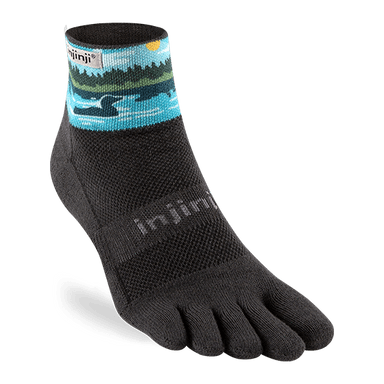 Injinji Socks S / Loom / Men's Mini-Crew Artist Designed: Boundary Waters XMiles
