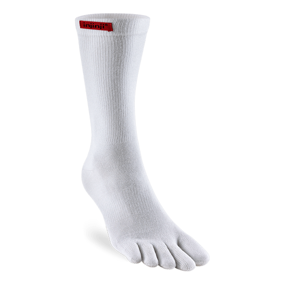 Injinji Socks S / White Injinji Sport Original Weight Crew XMiles