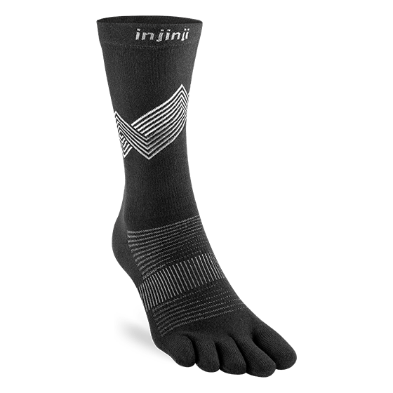 Injinji Liner Crew Wool - Chaussettes Five-Toes En Mérinos, Anti-Ampoules Ultra-Confort Pour Randonnée Et Trail