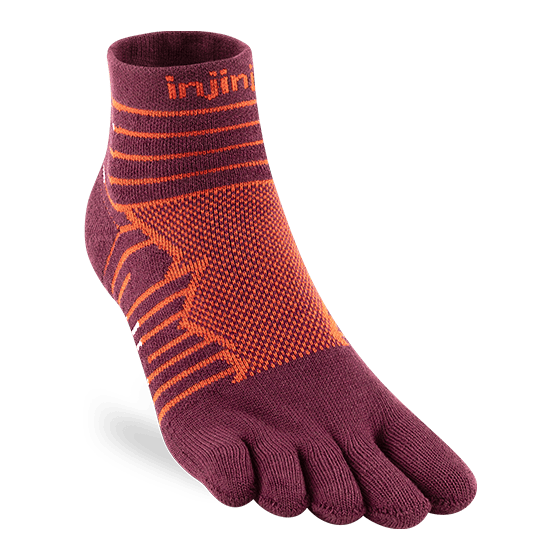 Injinji Socks Small / Mahogany Injinji Ultra Run Mini-Crew XMiles