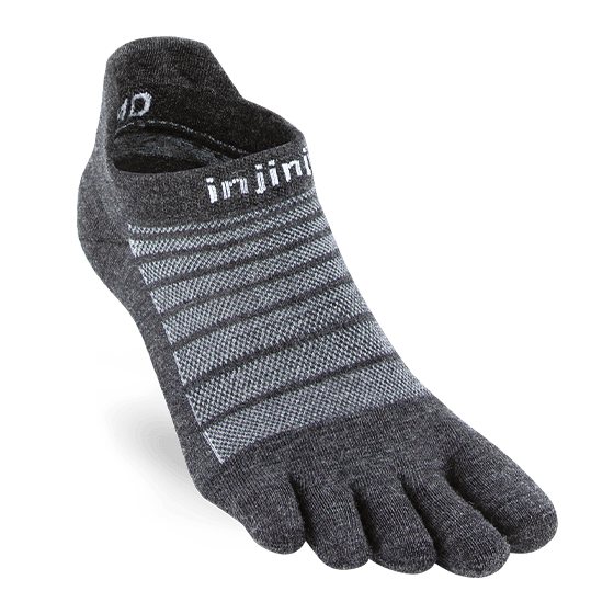 Injinji Socks Small / Slate Injinji RUN Lightweight No-Show Wool XMiles