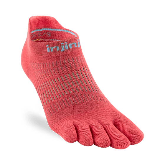 Injinji Socks XS \ S / Coral Injinji Women's RUN Lightweight No-Show XMiles