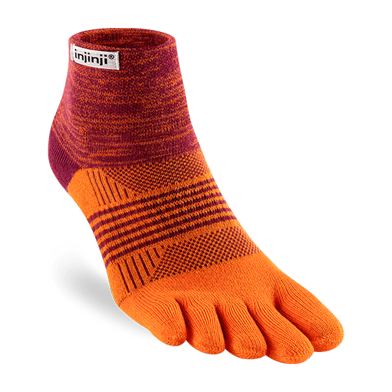 Injinji Socks XS/S / Flame Injinji Women's Trail Midweight Mini-Crew XMiles