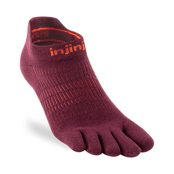 Injinji Socks XS \ S / Mahogany Injinji Women's RUN Lightweight No-Show XMiles